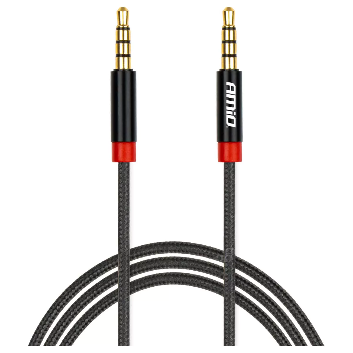 (imagem para) AMiO - Cabo Jack 3.5mm (4 Pin) macho-macho - 1.0m